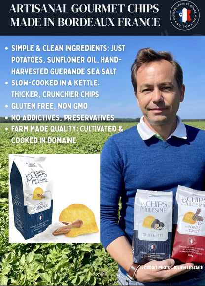 Gourmet Artisanal French Chips (Hand-Harvested Guérande Sea Salt)